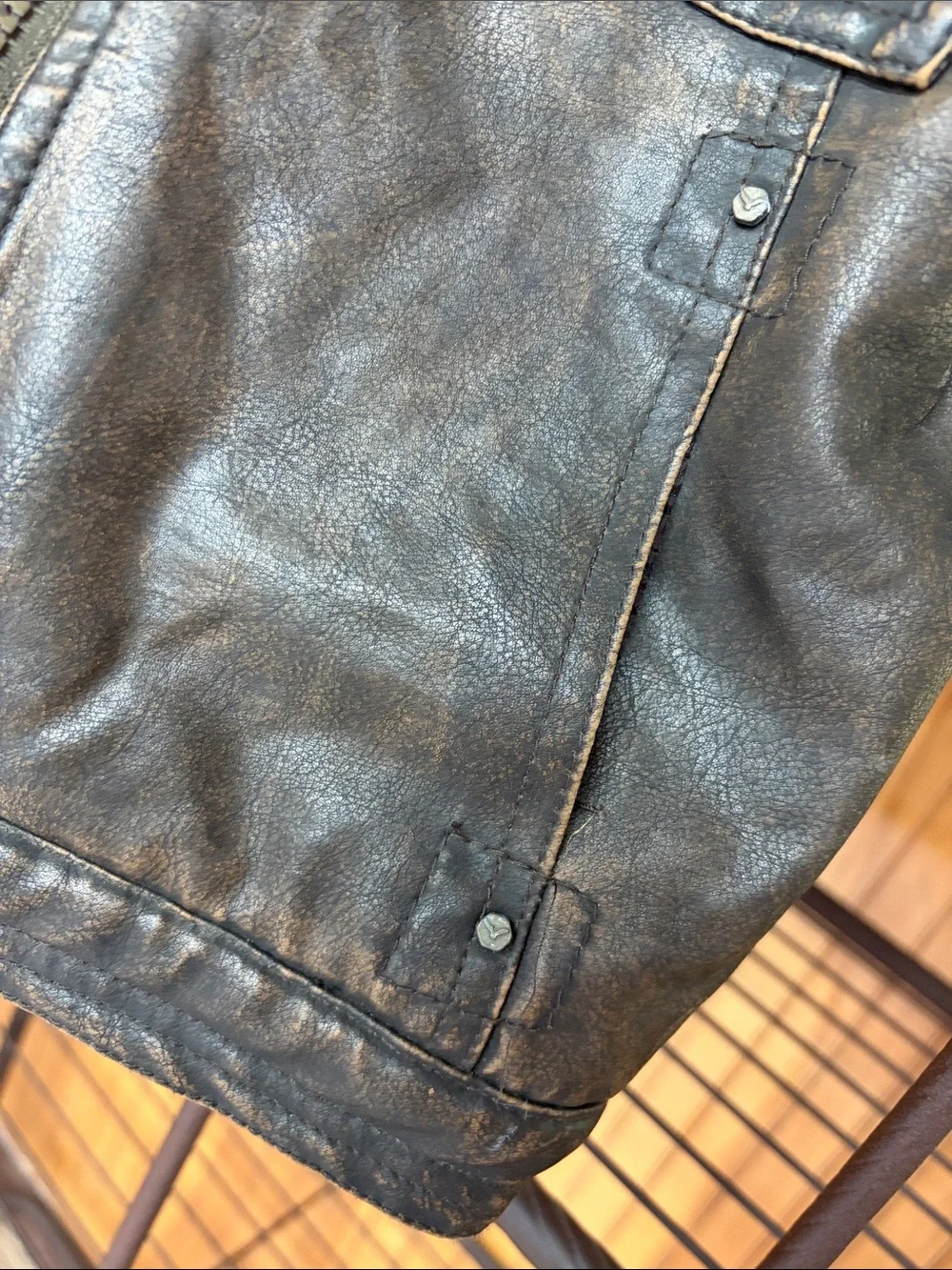 Hawke & Co Toddler Adventure Legends Faux Leather Sherpa Bomber Jacket 4T. *FLAW